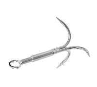 IWOWHERO Grappin Pêche en Acier Inoxydable à 3 Griffes Compact et Portable, pour Ancrage Bateau, Sauvetage d'urgence et Récupération de Débris sous-Marins