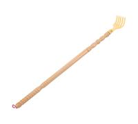 IWOWHERO Gratte-dos Manuel en Bois de Tilleul 47,5 Cm à Long Manche pour Soulager Démangeaisons Difficiles D’accès, Portable et Ergonomique, pour Usage Maison et Voyage Adultes Hommes