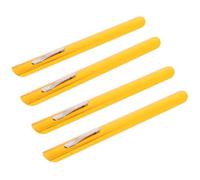 IWOWHERO Grattoir à Miettes en Acier Inoxydable 4 Pièces Ramasse-Miettes pour Restaurant Outil de Nettoyage Compact Clip pour Serveurs et Personnel Cuisine Usage Professionnel