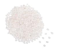 IWOWHERO Gravier Décoratif Naturel Blanc pour Aquarium et Plantes D’Intérieur - Galets Polis 250 G - Pierres pour Terrarium et Décoration de Pots - Accessoires Solide sans Décoloration