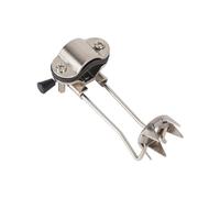 IWOWHERO Griffe de Canne Antidérapante en Alliage D'aluminium Argenté, Accessoire de Traction pour Neige et Glace, Embout de Randonnée Hivernale Robuste pour Bâtons de Marche et Béquilles,