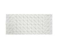 IWOWHERO Housse Anti-Poussière pour Réfrigérateur Lave-Linge et Micro-Ondes en Coton Blanc à Motif Carreau 30 X 90 CM Couverture Protectrice Réutilisable Poche de Rangement Protection