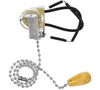 IWOWHERO Interrupteur à Tirette Silencieux Mural 30 CM en Chrome pour Luminaire Plafonnier Accessoire DIY pour Lampe de Bureau et Salle de Bain Pièce de Remplacement Pratique et Fiable