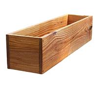 IWOWHERO Jardinière Rectangulaire en Bois De Cèdre Boîte Décorative Rustique pour Petites Plantes
