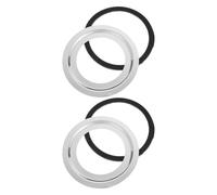 IWOWHERO Joint D’étanchéité pour Évier Cuisine, Accessoire de Remplacement sans Mastic, Lot de 2 Joints de Bride 140x114 Mm 2 Bagues D’adaptation, Compatible Broyeur à Déchets, Prévention