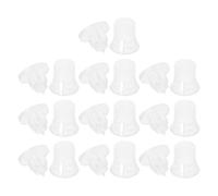IWOWHERO Kit de 10 Vis de Fixation Transparentes en Plastique 14X14 MM Entretoises Supports Déportés pour Montage Panneau Publicitaire Matériel de Montage pour Tableau en Verre