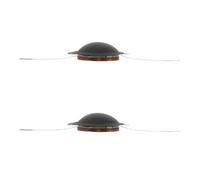 IWOWHERO Kit de 2 Diaphragmes de Tweeter Noir 4ω en Métal et Plastique pour Moniteurs Studio, Réponse Transitoire Améliorée et Prévention des Harmoniques, pour Usage Scène et DIY
