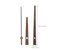 IWOWHERO Kit de 2 Mécanismes d'Horloge à Quartz Silencieux 2 Paires d'Aiguilles en Bois de Noyer Accessoires pour Horloge Murale Suspendue Mécanisme d'Horloge à Monter Soi-Même