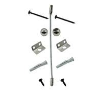 IWOWHERO Kit de Fixation Anti-basculement pour Meubles, Sécurité Garçon et Filles, Acier Inoxydable, Haute Stabilité, pour Armoire et Meuble Tv