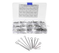 IWOWHERO Kit Goupilles Fendues Acier Inoxydable 304 M1 M2 M3 - 420 Pièces - Assortiment Clips de Fixation Épingle à Cheveux - Coffret de Rangement - Fixation Rapide et Solide pour