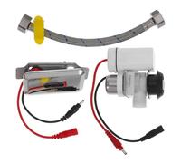 IWOWHERO Kit Robinet à Détecteur de Mouvement pour Urinoir, Électrovanne Abs Panneau A, Système de Chasse D'eau Automatique Solide, Pièces Soupape de Chasse D'urine, Accessoires Salle