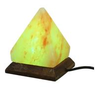 IWOWHERO Lampe de Chevet Pyramidale en Sel USB Changement de Couleur Multicolore Petite Lampe de Table Décorative pour Chambre Salon Bureau Lumière d'Ambiance Relaxante