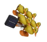 IWOWHERO Lampe Solaire LED Extérieure Petite Canard Jaune, Lot de 5 Set, Éclairage de Jardin Étanche, Balise Lumineuse Décorative pour Pelouse, Allée et Terrasse, Éclairage LED Solaire