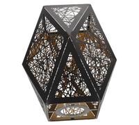 IWOWHERO Lampshade Métal Creux Design Ajouré pour Suspension et Lampe de Table Accessoire de Remplacement Robuste et Facile à Installer pour Chambre et Salon