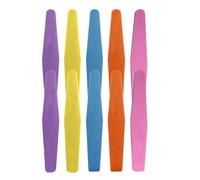 IWOWHERO Lime à Ongles en Papier Abrasif de Forme Géométrique 10 Pièces Barre de Meulage Colorée pour Faux Ongles Pratique pour Usage Professionnel ou Débutants Couleur Couleur Aléatoire