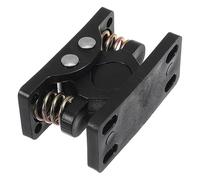IWOWHERO Loquet à Ressort Renforcé pour Porte de Placard et Armoire Double Noir Maintien Sûr pour Camping-car Caravane et Écran Verrou de Sécurité Alliage Zinc Robuste