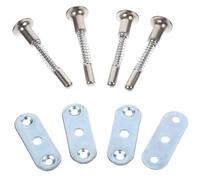 IWOWHERO Loquets à Ressort 4 Pièces pour Portes de Cage et Lits Poupon, Goupilles en Métal Faciles à Installer pour Réparation de Meubles