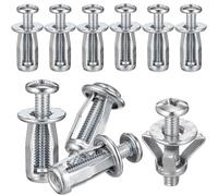 IWOWHERO Lot de 10 Chevilles d'Expansion pour Portes Creuses 4X20 MM en Acier Inoxydable et Acier Galvanisé Écrous pour Ancrage de Porte en Métal Creux Fixation Intérieure et Extérieure