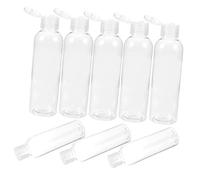 IWOWHERO Lot De 10 Flacons De Voyage En Plastique Pour Produits De Toilette Contenants Étanches Pour Shampoing Sec Lotion Shampoing (200 Ml)