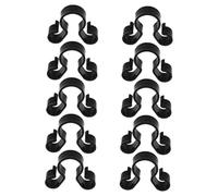 IWOWHERO Lot de 10 Pinces Porte-Bouteilles de Vin Noires à Double Trou Clips de Sécurité Polyvalents pour Bougies et Bouteilles Accessoires Indispensables pour Fêtes Mariages et