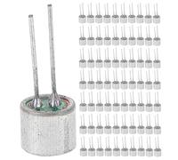 IWOWHERO Lot de 100 Capsules de Microphone à Électret 6 Mm X 5 Mm - Composants de Microphone à Condensateur à Électret avec 2 Broches - Capsule Omnidirectionnelle pour Le Remplacement de