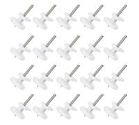 IWOWHERO Lot de 100 Mini Crochets Muraux en Plastique Rigide Anti-Traces pour Cadres Photo Supports Invisibles pour Mur en Ciment pour Accrocher Tableaux Photos et Décorations Maison