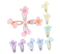 IWOWHERO Lot De 12 Barrettes À Cheveux Avec Nœud Et Fleur Pour Filles Et Tout-petits Barrettes À Cheveux Couleur Bonbon Idéales Pour Un Usage Quotidien Ou En Soirée