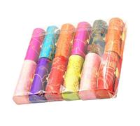 IWOWHERO Lot de 12 Boîtes de Rangement pour Rouge à Lèvres en Tissu Brodé Multicolore Miroir Intégré Étuis Rétro Compacts pour Femme pour Maquillage Quotidien et Présent