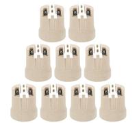 IWOWHERO Lot de 12 Douilles Céramique E27 Résistantes Haute Température pour Lampes Led, Halogènes et Incandescentes, Support Ampoule Plafond Polyvalent pour Rénovation Éclairage Intérieur