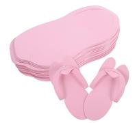 IWOWHERO Lot de 12 Pantoufles Jetables Eva Légères Antidérapantes, Taille Unique, Tongs Pliables Multifonctions pour Pédicure et Spa, Accessoires Pratiques pour Hôtel et Couleur Aléatoire