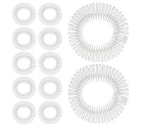 IWOWHERO Lot de 12 Peignes à Transparents M4-012 Peignes en Plastique Flexibles pour Maintien Naturel des Cheveux Serrage-Cheveux Bandeau Portable pour Femmes - Coiffure Invisible et