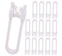 IWOWHERO Lot De 15 Serrures De Porte D'armoire Pour Bébé En Forme De U À L'épreuve Des Enfants Pour Garçons Et Filles À Utiliser Dans Ou La Chambre À Coucher