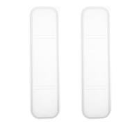 IWOWHERO Lot de 2 Boîtes à Couverts Pliables Transparentes 20 CM Couvercle Trousse de Voyage pour Ustensiles Portable Rangement pour Couverts pour Déplacements et Repas en Extérieur