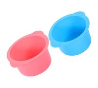 IWOWHERO Lot de 2 Bols en Silicone pour Cire Épilation 400 Ml Résistants Haute Température Doublure Antiadhésive Facile à Démouler pour Routine Beauté et Soins Cire