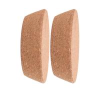 IWOWHERO Lot de 2 Bouchons de Vin en Liège Conique Réutilisables 110x90x30 Mm, Bouchons en Bois Naturel Marron pour Bouteilles, Carafes et Décanteurs, Étanchéité Optimale pour