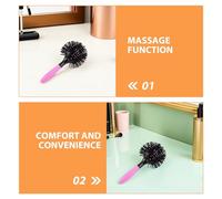 IWOWHERO Lot de 2 Brosses à Cheveux Sphériques 3D Fonction Massage Cuir Chevelu Brosses Coiffantes Rondes pour Brushing Adaptées aux Cheveux Épais et Bouclés Utilisables Secs ou Mouillés