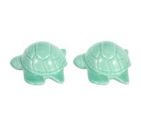 IWOWHERO Lot de 2 Cache-Boulons de Wc Tortue Marine en Céramique Verte Décoratifs pour Cuvette de Toilette Dissimule les Vis Accessoire Salle de Bain Original et Solide