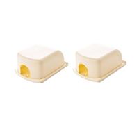 IWOWHERO Lot De 2 Cache-interrupteurs De Sécurité Garçon Et Filles 10,5x14x6 Cm En Abs Blanc Pour Protection Électrique Murale Chambre Crèche Couverture Décorative