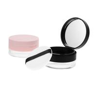 IWOWHERO Lot De 2 Conteneurs De Maquillage Vides 20g Petit Format Avec Miroir Et Petite Houppette Pour Récipient De Voyage Poudre Compacte Visage Usage Quotidien