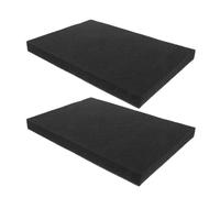 IWOWHERO Lot de 2 Éponges Hydroponiques Noires Grand Format pour Culture Hors-Sol, Semis et Germination sur Balcon, Accessoire de Jardinage Hydroponique, Milieu de Culture Compact