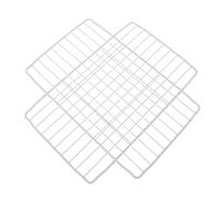 IWOWHERO Lot de 2 Étagères Métalliques Blanches 28×17 Cm pour Congélateur, Grilles de Rangement en Filet Robustes, Optimise L’espace et Assure une Circulation D’air pour Congélateurs