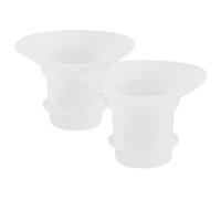 IWOWHERO Lot de 2 Inserts de Bride en Silicone Givré 28 MM à 21 MM Adaptateurs pour Pompe Manuelle D’Allaitement Taille Petite Collecteurs de Lait Portables pour Mamans Allaitantes