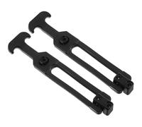 IWOWHERO Lot de 2 Loquets de Tirage Flexibles en Caoutchouc à Poignée en T Moraillons Élastiques Anti-Vibrations pour Boîtes à Outils Glacières et Équipements Industriels Fixation