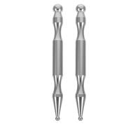 IWOWHERO Lot de 2 outils de massage facial, stylo d'acupuncture pour points de déclenchement, sonde corporelle en acier inoxydable et outil de massage pour un soulagement musculaire précis et