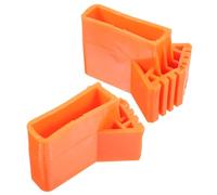 IWOWHERO Lot de 2 Patins Antidérapants Orange en Caoutchouc pour Pieds D’échelle Extensible, Stabilisateurs Solide Compatibles Escabeaux et Échelles Coulissantes, Accessoires Sécurité