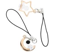 IWOWHERO Lot de 2 Pendentifs Astronaute pour Téléphone Portable Décoration Suspendue Étoiles et Lune Breloques Multifonctions pour Coque et Clés Accessoire pour Smartphone