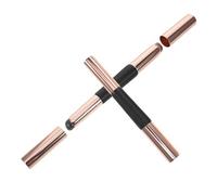 IWOWHERO Lot de 2 Pinceaux à Lèvres et Correcteurs Double Embout en Silicone Noir avec Capuchon Mini Taille Portable Applicateurs de Maquillage Précis pour Rouge à Lèvres et Retouches en