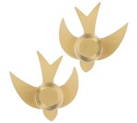 IWOWHERO Lot de 2 Poignées de Tiroir en Laiton Doré Antique, Boutons Décoratifs D'hirondelle, Poignées de Porte D'armoire Universelles pour Meubles, Commodes et Placards, Finition Robuste