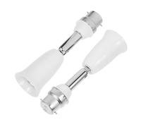 IWOWHERO Lot de 2 Rallonges de Douille Réglables B22 vers E27 114 CM Rotation Verticale 90° et Horizontale 360° Compatible 110-250 V Support Jusqu’À 150 W Adaptateur pour Ampoule et