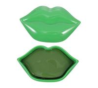 IWOWHERO Lot De 20 Masques Hydratants Lèvres Verts, Film Gel Anti-rides Compact, Soin Naturel Et Sûr, Pour Femmes, Usage Nocturne Et Voyage, Masque Pour Lèvres Saines Et Nourries